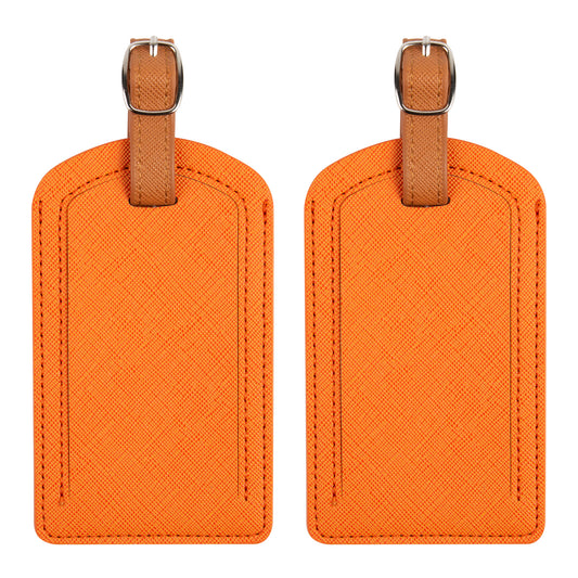 Premium Orange Luggage Tags