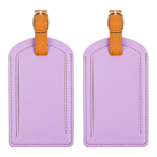 Premium Light Purple Luggage Tags